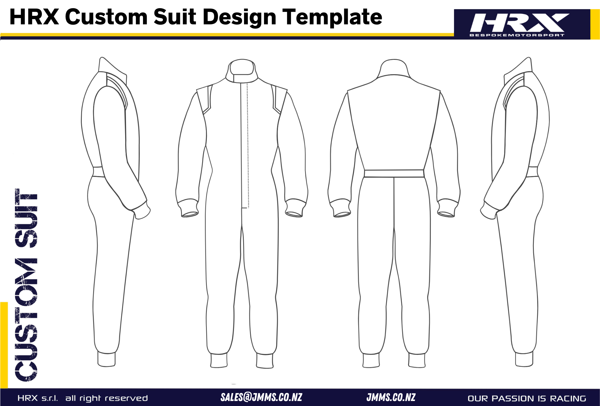 HRX Sublimated Emozione Race Suit